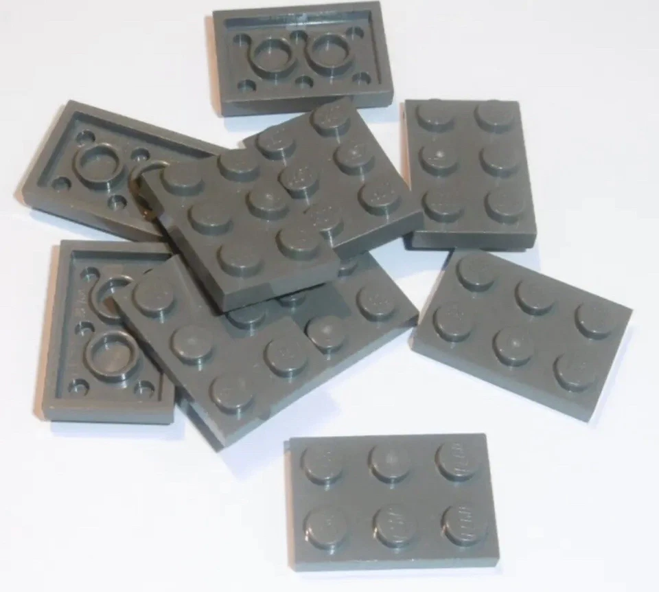 LEGO 10x Platte 2x3 (3021)-Dunkel Grau alt Dark Gray - Bild 1 von 1