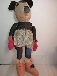 MICKEY MOUSE Minnie RARE VINTAGE 18“ DOLL 1930’s - Picture 1 of 14