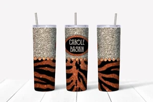 Bicchiere sottile in acciaio inox 20 oz design Carole Baskin - Foto 1 di 1