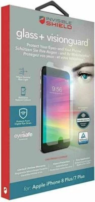 Zagg InvisibleShield Glass+ Visionguard Screen Protector for iPhone 8Plus/7Plus - Image 1 of 4