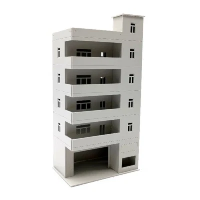 HO scale building ( Apartment Building ) 1:87 HO gauge model train layout NEW US - Image 1 of 4