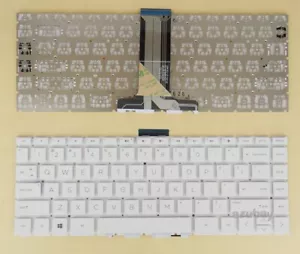 Keyboard for HP Stream 14-DS 14-DS0000 14-DS0003DX L58501-xx1 NSK-XMKSQ White - Picture 1 of 3