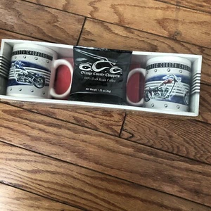 Orange County Choppers Harley-Davidson motorcycle Coffee Mug  Set Brand New 2005 - Picture 1 of 5