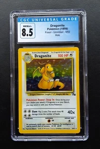 ** Pokémon TCG Card Dragonite 1999 Fossil 4/62 Holo CGC Graded ** - Picture 1 of 1