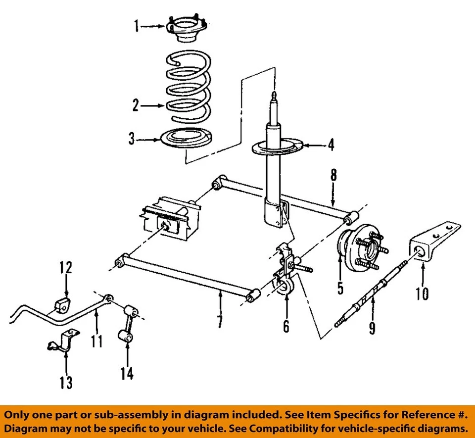 CHRYSLER OEM 03-05 Neon Rear Suspension Suspension Components-Strut 5272890AB Foto 1 de 1
