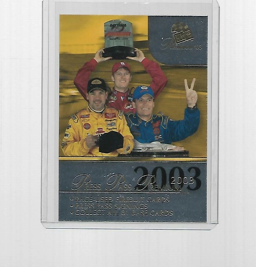 2003 PRESS PASS PREMIUM RACING CHECKLIST #50 - Image 1 of 1