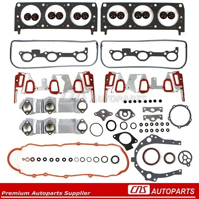 95-99 BUICK CHEVROLET OLDSMOBILE PONTIAC 3.1L 189cid FULL GASKET SET 2ND DESIGN - Image 1 of 2