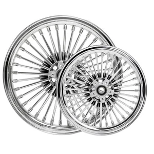 18X3.5 16X3.5 Fat Spoke Wheels for Harley Softail Heritage FLSTF Deluxe Custom - Picture 1 of 13