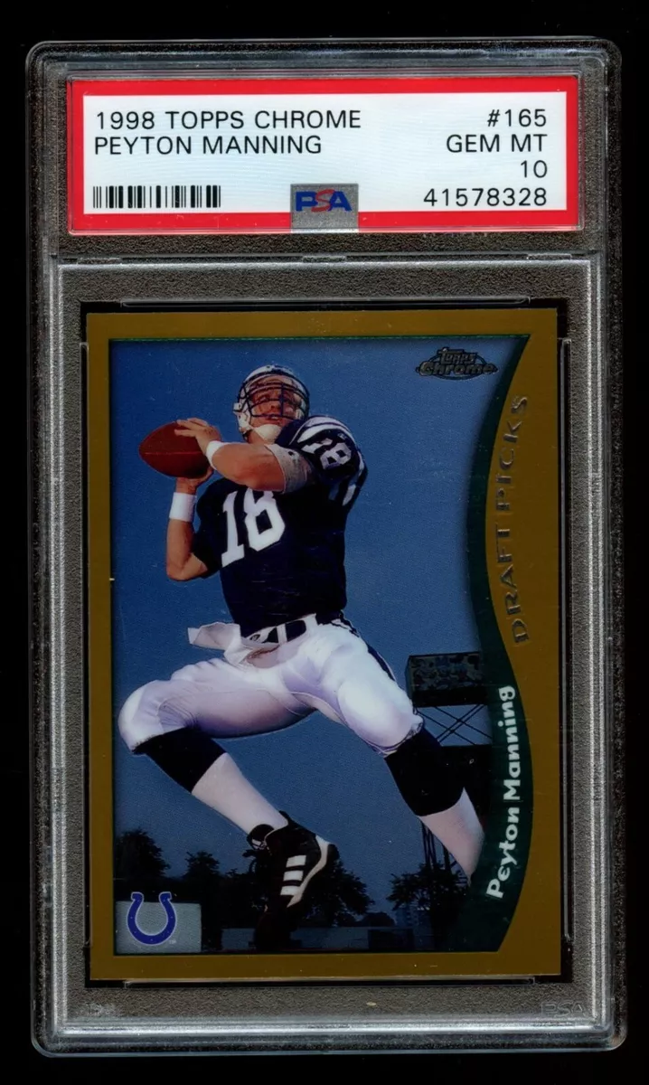 Peyton Manning Football Grade 10 Rookie Sports Trading Cards