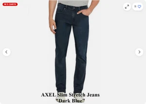 Buffalo David Bitton Men's Axel Slim Stretch Jeans (DARK BLUE,32X34) NWT - Picture 1 of 2