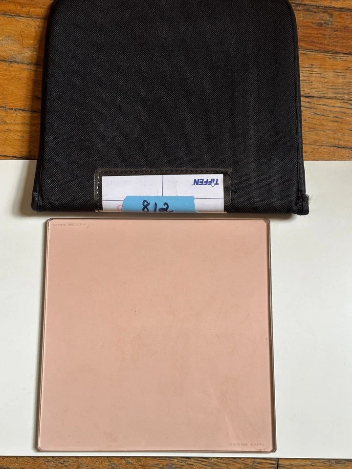 Tiffen Optics 6.6 x 6.6 812 Glass Filter   Schneider Lee Cokin 6x6 - Image 1 of 1