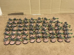 Warhammer - Necron Warriors x58 (OOP) classic Games Workshop Necrons - Painted! - Picture 1 of 8