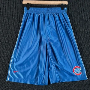 Vintage Nike Chicago Cubs Royal Blue Basketball Shorts Men's Large NBA - Picture 1 of 9