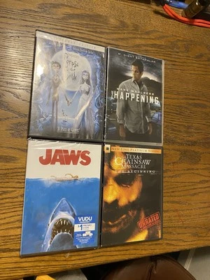 Horror Dvd Lot Corpse Bride Jaws Happening Chainsaw Massacre The Beginning - Image 1 of 4
