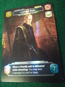 STAR WARS UNLIMITED SECRETS OF POWER SHOWCASE #1033 LUTHEN RAEL has a crease! - Picture 1 of 2