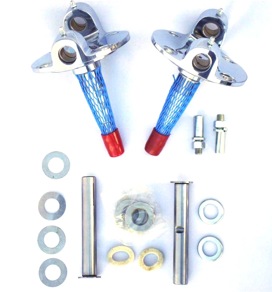 Ford 1928-1948 cromo eje recto husillos y Kingpins coche de lujo Street Rod Foto 1 de 4