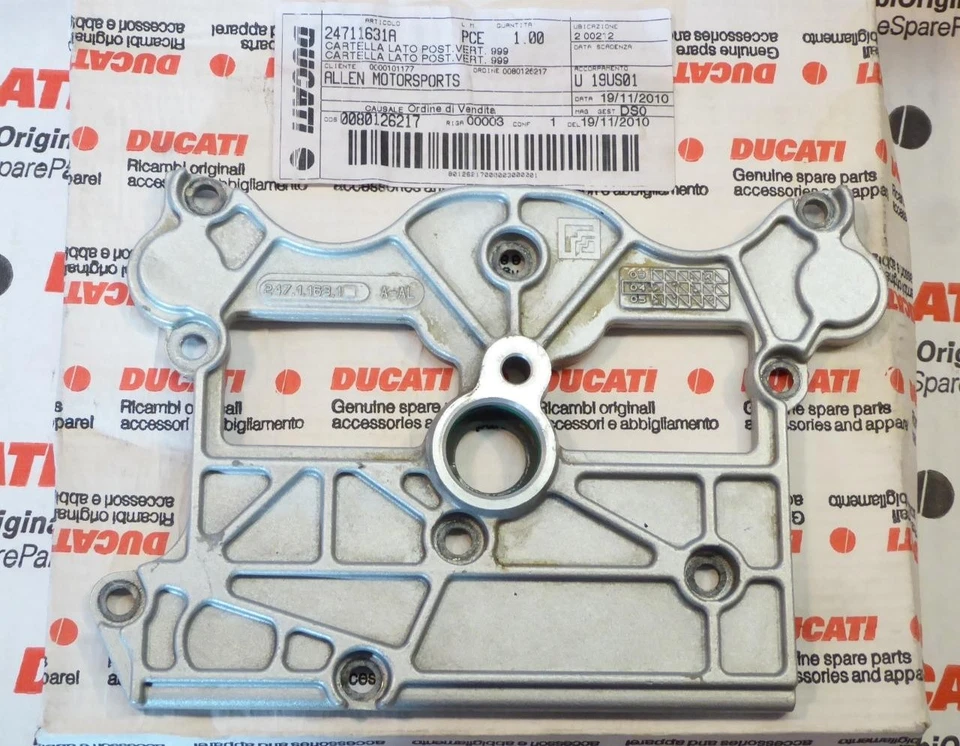 2003-2008 Ducati 749 999 S4R rear cam timing support plate USED 24711631A - U - Image 1 of 1