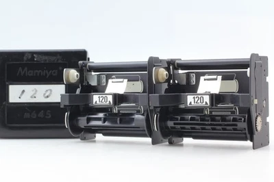 [Exc+5] 2 pieces Mamiya M645 Medium Format 120 Roll Film Holders From JAPAN - Image 1 of 4