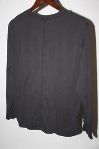 Camisa para mujer Lululemon 6 negra All Yours camiseta manga larga algodón de gran tamaño doble - Imagen 1 de 8