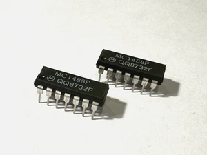2pcs MC1488P Motorola Quad Line Driver EIA-232D IC PDIP14 - Picture 1 of 5