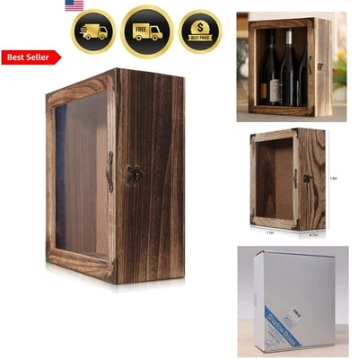 Shadow Box Frame 11x13 Inch Deep Rustic Burnt Wood Vintage Accents - Image 1 of 4