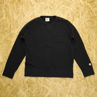 Moletom Todd Snyder Champion Masculino Tamanho Grande Preto Bolso Peso Médio Suéter - Imagem 1 de 4