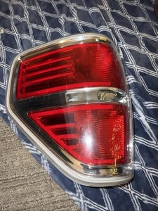 2009-2014 Ford F-150 Chrome Border Left Side Tail Light Assembly OEM - Picture 1 of 3