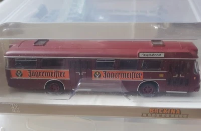 BREKINA H0 1:87 Stadtbus Büssing Bahnbus  Bundesbahn DB Jägermeister - Bild 1 von 2