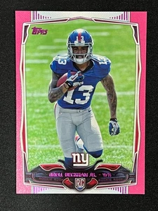 2014 Topps Odell Beckham Jr #355 Rookie RC BCA Pink Rookie serial /499 - Picture 1 of 2