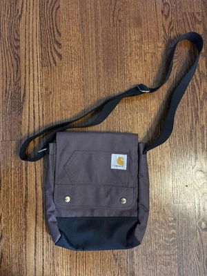 Carhartt Crossbody Bag Brown Canvas Adjustable Strap - Image 1 of 4