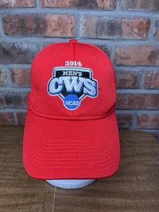 2014 Herren CWS College World Series Baseball rot bestickt Strapback Mütze Ausrüstung - Bild 1 von 8