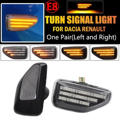 2x Sequential LED Side Marker Light For Dacia Renault Duster 2017-2022 Stepway - Image 1 of 4