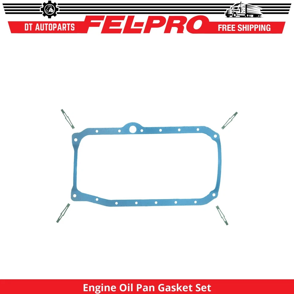 For 1988-1995 GMC K2500 4.3L V6 Engine Oil Pan Gasket Set Fel-Pro 1989 1990 1991 - Image 1 of 1