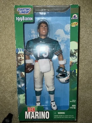肯纳首发阵容 Dan Marino 12 英寸可动人偶迈阿密海豚队 NOS 1998 — 第 1/4 张图片