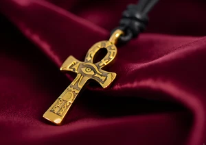 Colgante Collar Egipcio Ankh Ojo de Ra Horus Plata de Ley/Latón/Estaño - Imagen 1 de 3