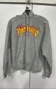Thrasher Youth Grey Pullover Hoodie - Size S - Picture 1 of 4