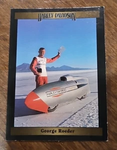 1992 Collect-A-Card, Harley Davidson Series 2 GEORGE ROEDER - Picture 1 of 2