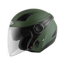 ZEUS ZS-610 GREEN JET HELMET 