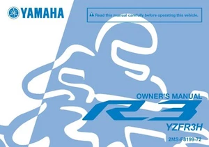Yamaha Owners Manual Book 2017 R3 YZFR3H - Bild 1 von 12