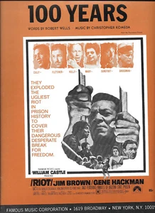 "100 Jahre" Noten aus dem Film "Riot" mit Jim Brown - Bild 1 von 1