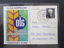 BRD Postkarte 52. DLG Ausstellung Schmuck SSt. gelaufen mit Michel 401