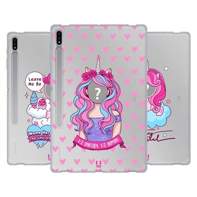 CUSTOM CUSTOMIZED PERSONALIZED UNICORN FACES SOFT GEL CASE FOR SAMSUNG TABLETS 1 - Image 1 of 4