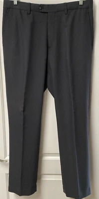Cutter & Buck C&B 34x34 Men’s Twill Microfiber Flat Front Pants Gray - Image 1 of 4