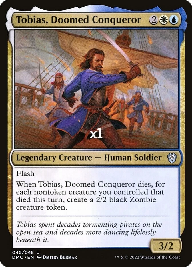 MTG Commander: Dominaria United DMC Tobias, Doomed Conqueror MINT - Image 1 of 1