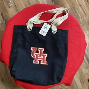 UH Cougars Shasta University of Houston Deluxe Canvas Tote Bag Shoulder Hand Bag - Picture 1 of 4
