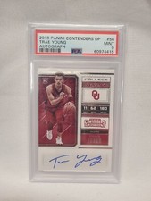 Trae Young 2018-19 Contenders Draft Picks RC On Card Auto #56 Rookie PSA 9 POP 9