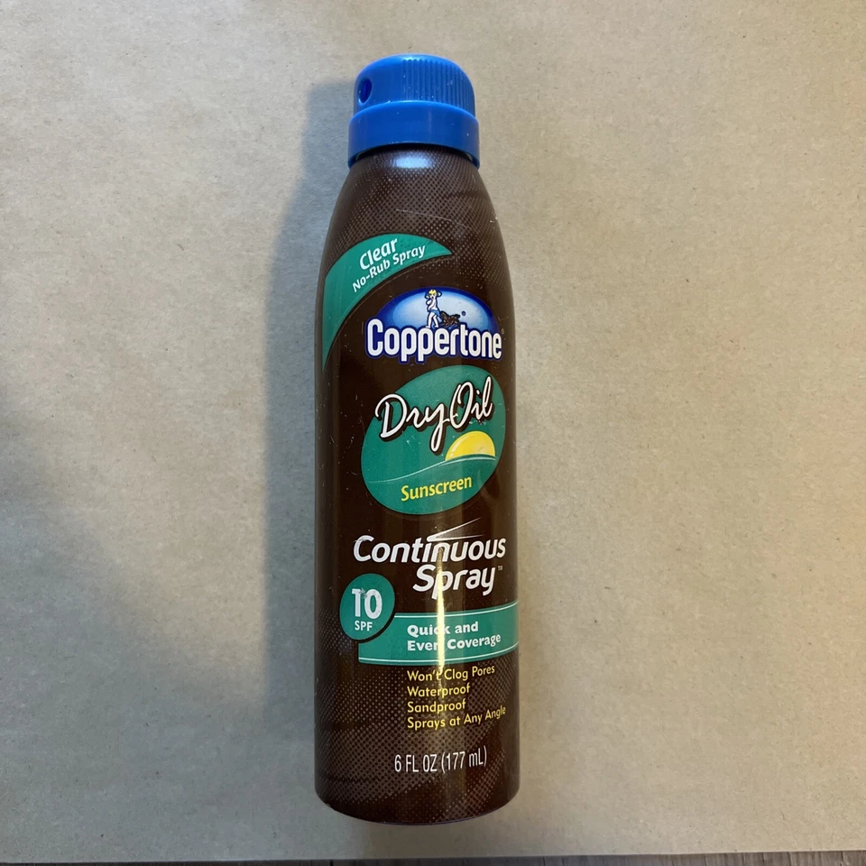 Coppertone Tanning Dry Oil Sunscreen SPF 10 Water Resistant Discontinued 6 fl oz - Image 1 of 1