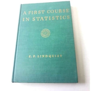 Ein erster Kurs in Statistik E.F. Lindquist überarbeitete Ausgabe 1942 Hardcover - Bild 1 von 13