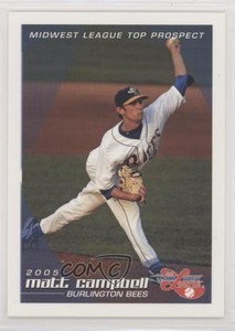 2005 Grandstand Midwest League Top Prospects Matt Campbell Rookie RC