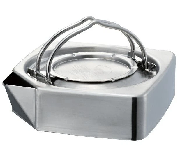 TSBBQ Square Kettle TSBBQ-016 Stainless Steel Camping 700ml Made in Japan